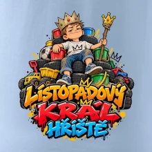 Listopadový král dětského hřiště na trůnu