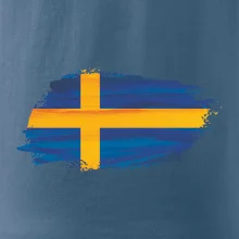 Švédská vlajka kreslená