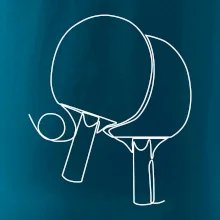 Pálky na stolní tenis jedním tahem