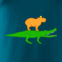 Kapybara na krokodýlovi (Moňas)