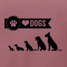 I love dogs - tlapka