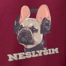 Francouzský buldoček neslyším