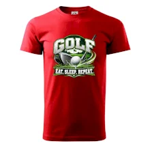 Golfová hůl s míčkem eat sleep repeat