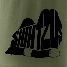 Shih-tzu - nápis v těle