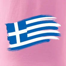 Řecko vlajka - štětkou
