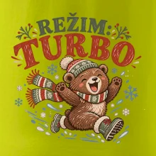 Rodinná vánoční trička - Režim turbo zimní medvídek dítě