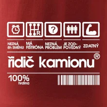 Čárový kód řidič kamionu