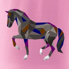 Kůň geometrie barevný