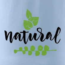 Natural - nápis v listech