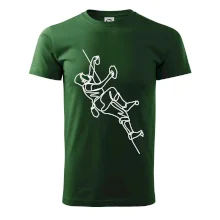 Lezecká stěna jedním tahem