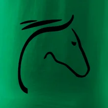 Kůň - hlava silueta