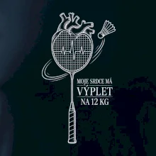 Badminton srdce s výpletem