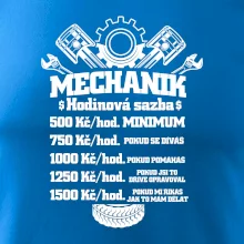 Mechanik - hodinová sazba