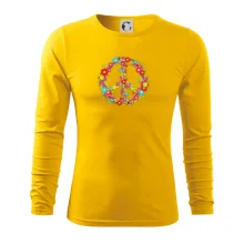 Peace symbol červené květiny