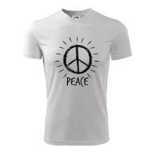 Peace symbol černobílý