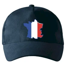 Francouzská vlajka mapa obrys