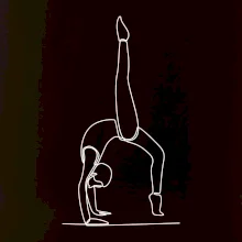 Gymnastika na rukou jedním tahem