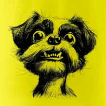 Černobílá karikatura Ši-tzu