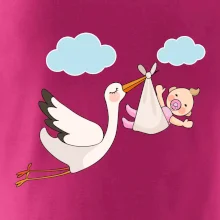 Čáp čekáme miminko - holka