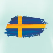 Švédská vlajka kreslená