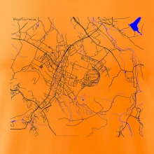 Kopřivnice - Mapa s vodními toky