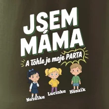 Jsem máma a tohle je moje parta  (obrázky a jména dětí)
