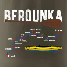 Mapa řeky Berounky