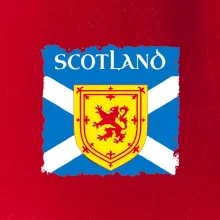 Skotská vlajka s erbem lva