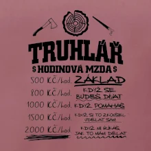 Hodinová mzda truhlář