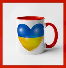 Ukrajina srdce vlajka Ukrajina srdce vlajka