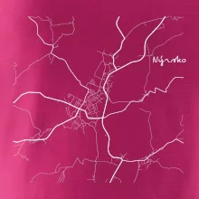 Černobílá mapa Nýrsko  340 22