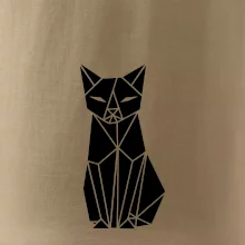 Origami kočka zepředu