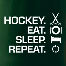 Pozemní hokej eat sleep repeat