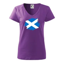 Skotská vlajka kreslená štetcem