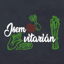 Jsem vitarián - nápis