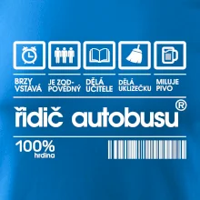 Čárový kód řidič autobusu