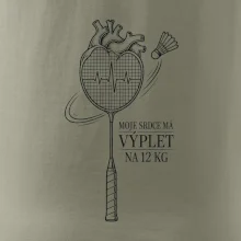 Badminton srdce s výpletem