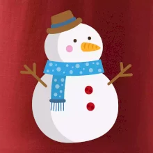 Sněhulák se šálou