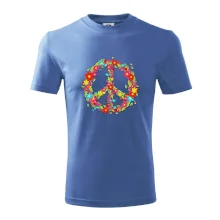 Peace symbol červené květiny