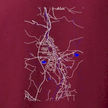 Vrchlabí - Mapa s vodními toky