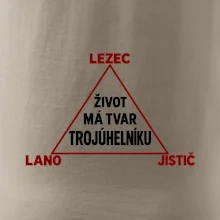Lezec lano jistič životní trojúhelník
