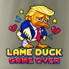 Trump lame duck pixel art game over