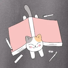 Učení na státnice kočka