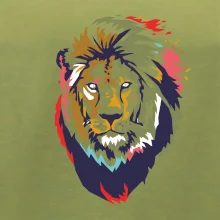 Hlava lva kreslená jednoduchá