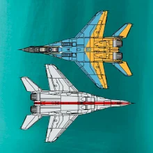 Mig 29 Fulcrum ze spoda a ze zhora