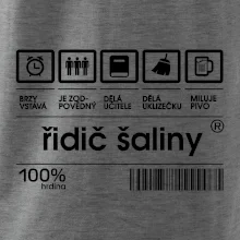 Čárový kód - řidič šaliny