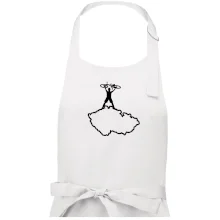 Mapa ČR - cyklista na prsou