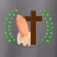 Věnec - kříž a modlení