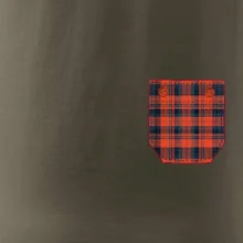 Flanelové triko červené