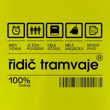 Čárový kód Řidič tramvaje